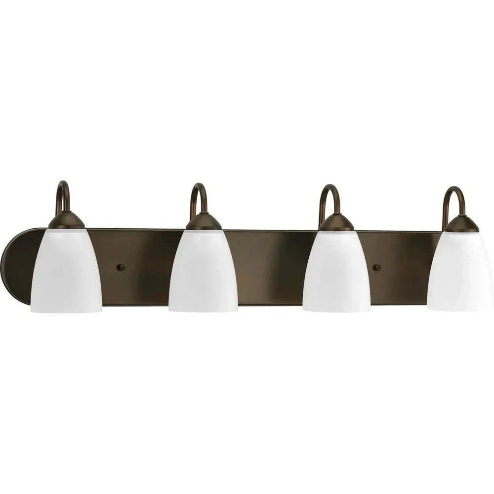 Progress Lighting - Gather Four-Light Etched Glass Bath Vanity Light P2709-20